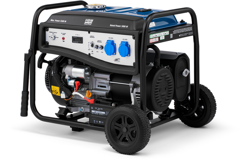 HBM Stromerzeuger 5000 W, 230 V, Benzin