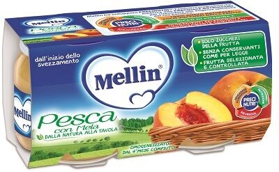 Mellin Omogeneizzato Pesca Mela 2 X 100G