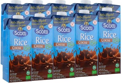 Riso Scotti Bebida de Arroz y Cacao Bio 10 Uds x 1 l