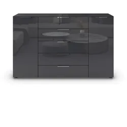 Kommode Flipp Glas Basalt