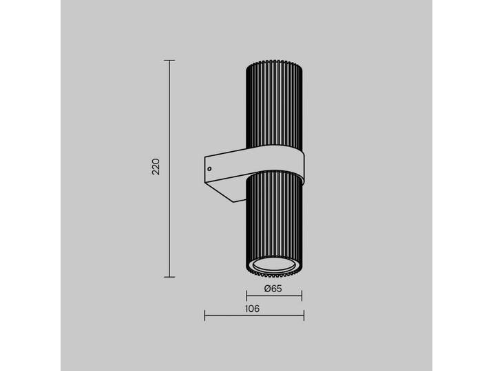 Maytoni Wandlampe DYNAMICS, schwarz, für Wohn- / Esszimmer, Aluminium, Modern, Wandleuchte, Wandlampe Innen