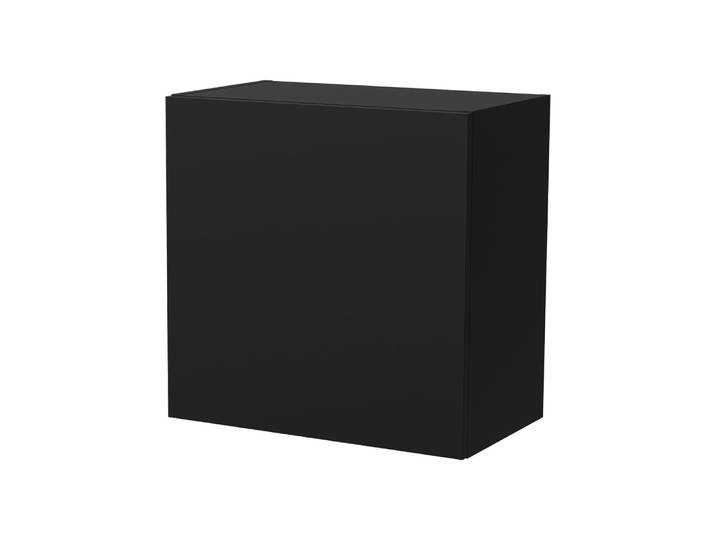 Armoire murale en bois noir anthracite 50x30x50h cm