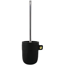 Spirella WC Bürste Toilettenbürste Klobürste "Lio" Polyresin 9,2 x 34,5 cm - Schwarz