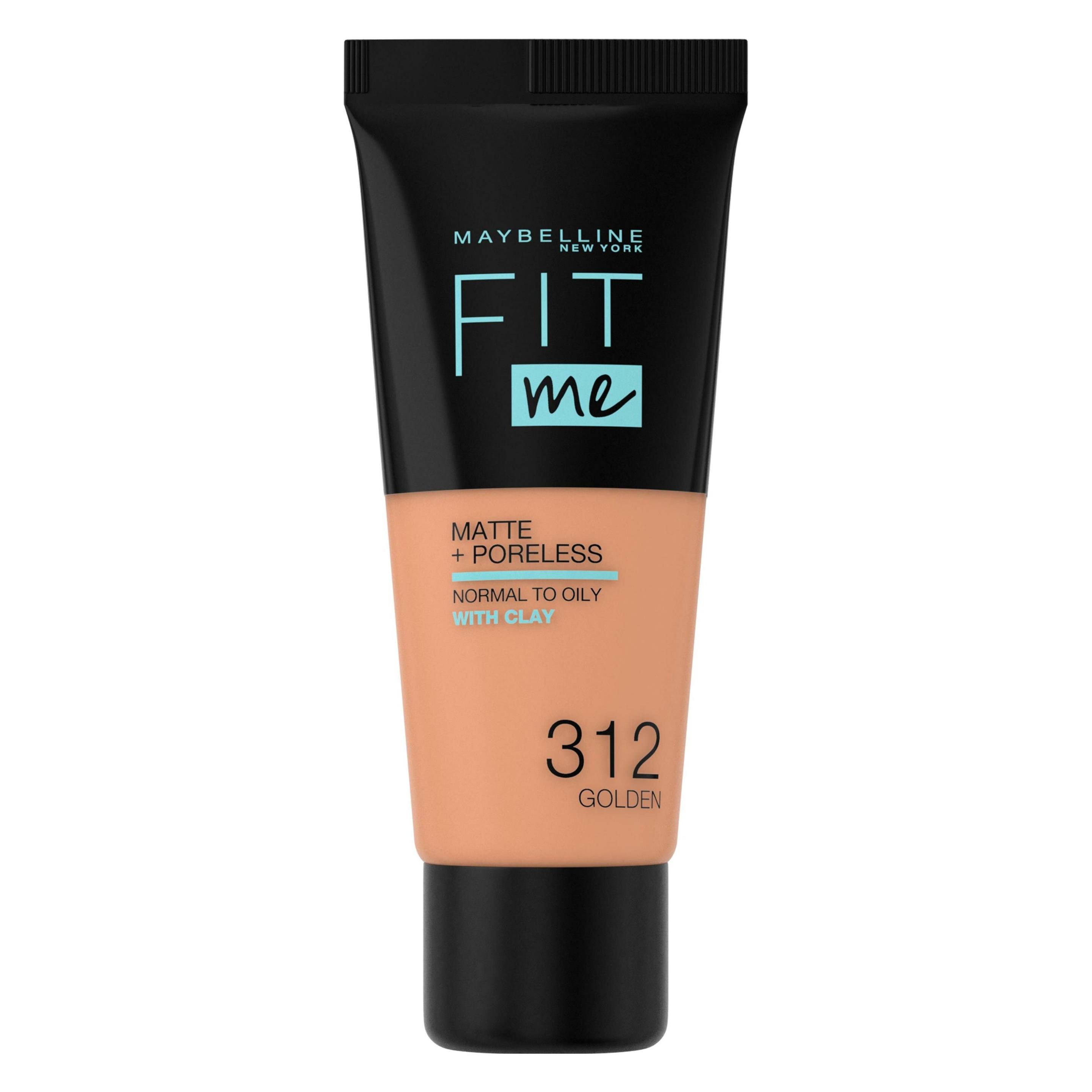 Maybelline New York Fit Me Matte + Pore less Foundation - 30 ml #312-golden (312 - golden) (B3035303)