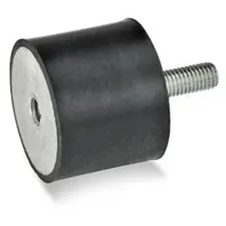 Gummipuffer, Stahl (351-50-50-M10-ES-55)