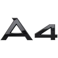 Audi Modellbezeichnung in Schwarz Heck A4 8W0071803