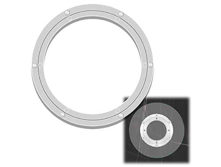 Drehplatte Schwerlast Aluminium Drehlager Drehteller 20 30 40 50 60 70 80cm Lazy Susan Drehlager, Rutschfest, 360º Glatte Drehbar Für Esstisch, Kuchendekoration, Küchenregal, TV-Monitorständer(700mm)