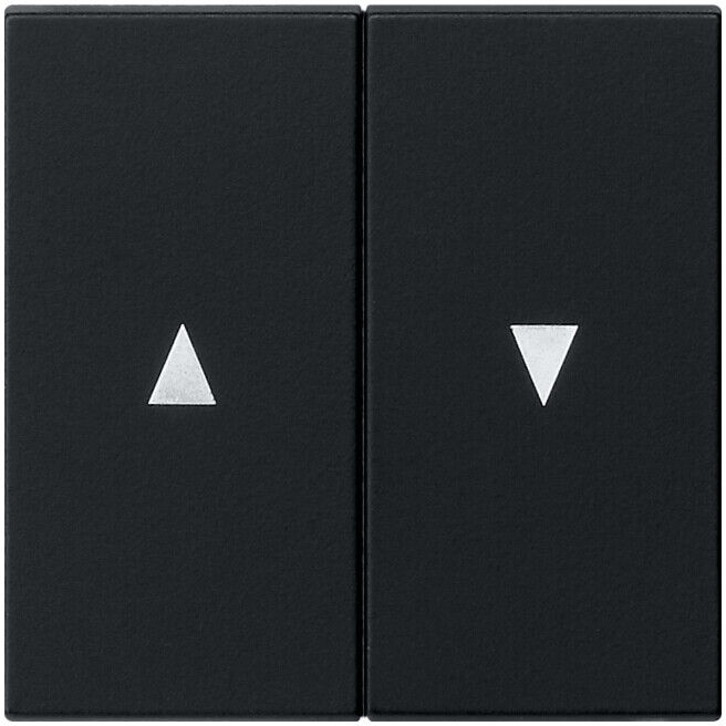 Gira Interrupteur bascule 2x noir avec symbole flèche 0294005 (0294005)