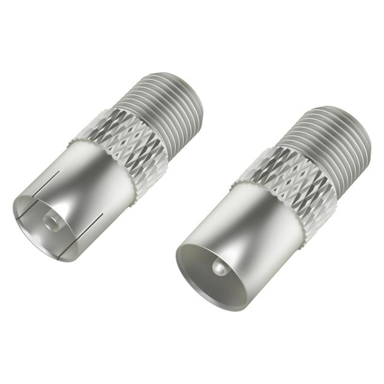 Hama SAT-Adapter-Set F-Kupplung - Koax-Stecker/F-Kupplung - Koax-Kupplung (Stecker und Verbinder) (00205313)