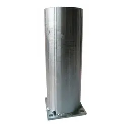 Pfostenkonsole – feuerverzinkter Stahl, Grundplatte 80 x 80 mm, zum Aufdübeln auf Beton, für 9 x 9 cm Holz- & Alupfosten für Zäune & Pergolen