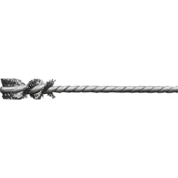 LESSMANN Mikro-Rohrbürste Edelstahl D 25x25/90mm Schaft 3,8mm