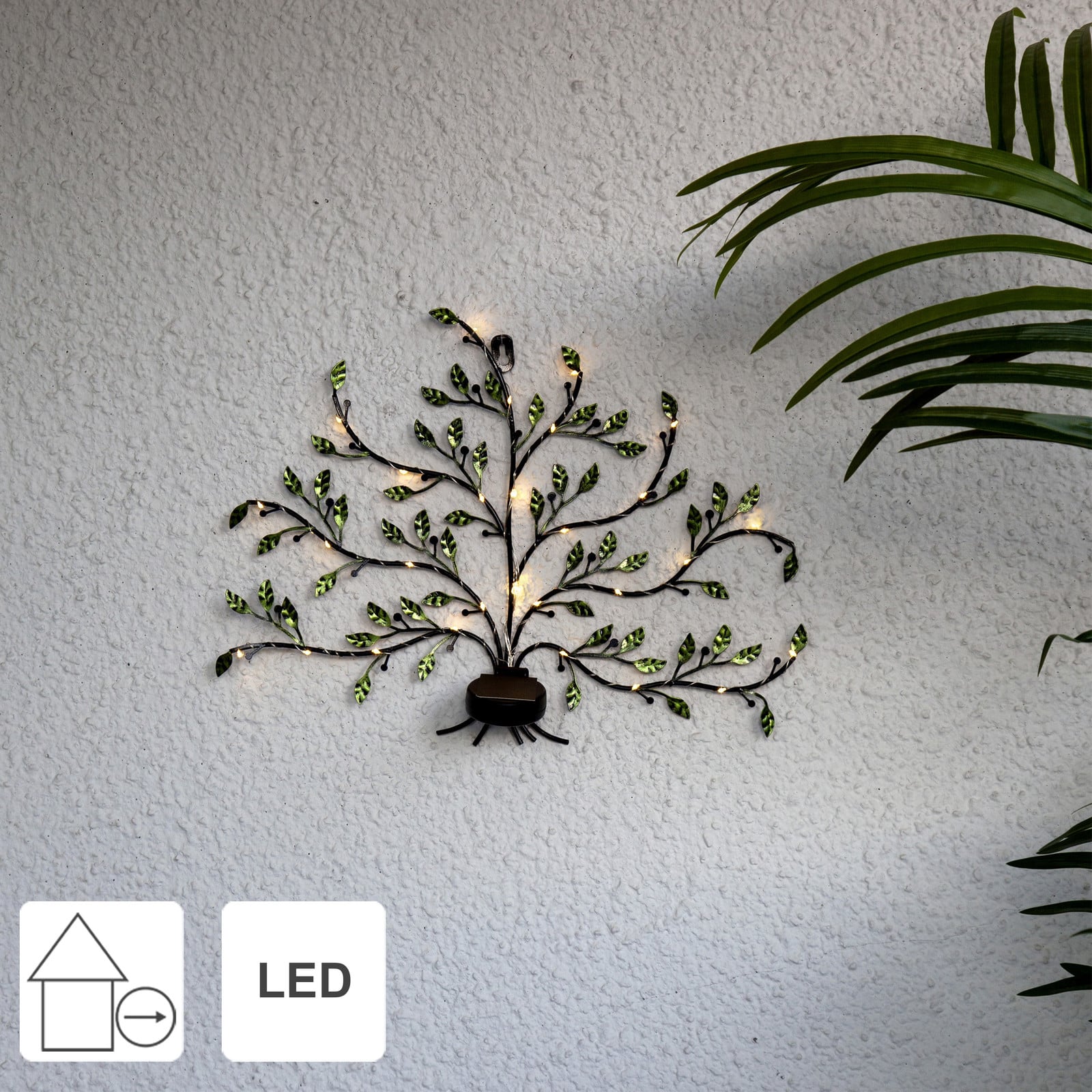 Star Trading Solar LED Wandlamp voor Tuin en Terras