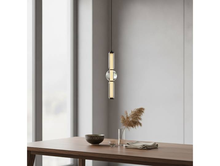 Hanglamp Ulon 1-lichts smoke glas Lyora - 109198