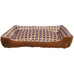 Granna Weiches Hundebett, Sofa, 90 x 70 x 20 cm, Grösse. XL (braun) (Hund), Hundebett + Katzenbett