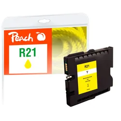 Peach Tintenpatrone gelb kompatibel zu Ricoh GC21Y, 405535
