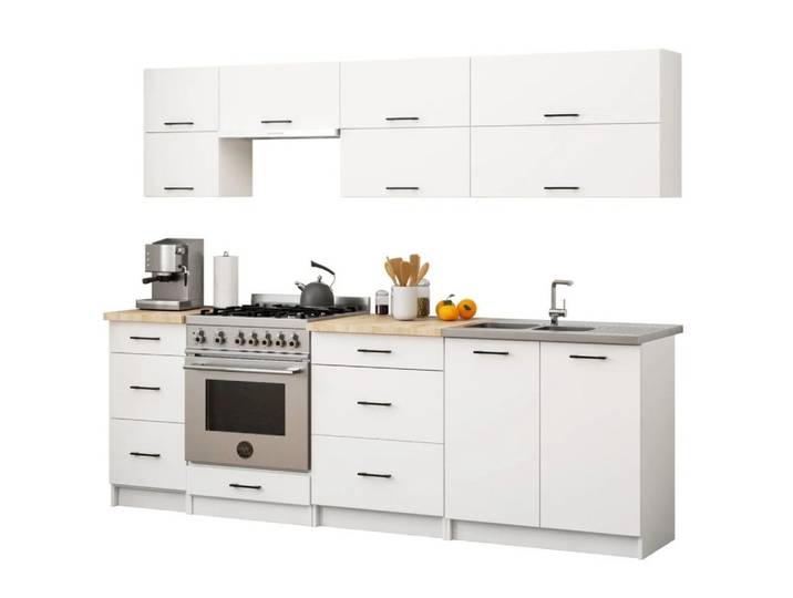 Raumhirsch Furniture Küchenzeile Minimalistisches Küchenmöbel Set - Eleganter Küchenblock - Küchenzeile, Hochwertige Küchenzeile, eleganter Küchenblock mit Stauraum
