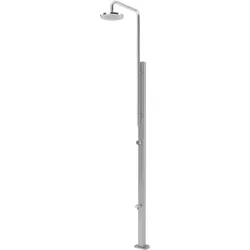 Pooldusche Chrome aus Edelstahl unterschiedliche Oberflächen V2A