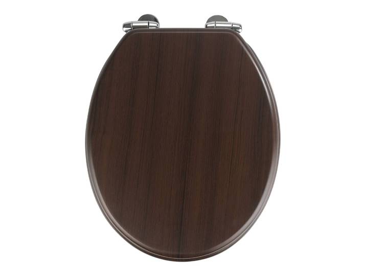 WC-Sitz Wenge MDF Mitteldichte Holzfaserplatte Befestigung: Zinkdruckguss Braun 36 x 43 x 36cm