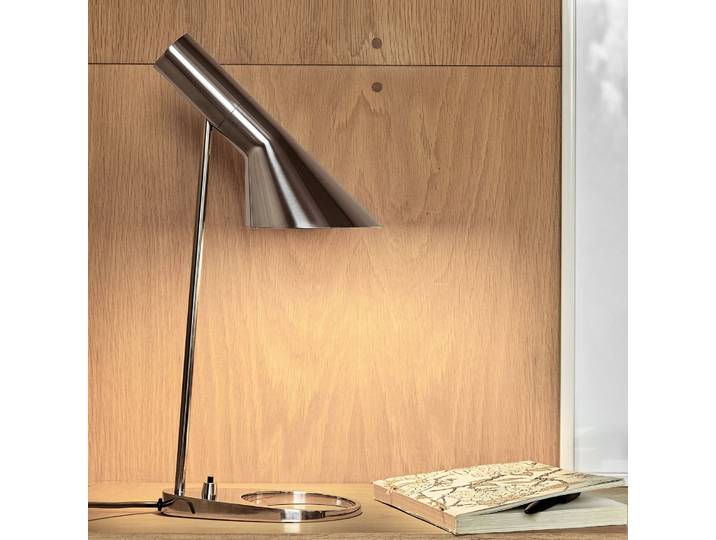 AJ Tischleuchte Polished Steel - Louis Poulsen - Wohnzimmer - Design - Metall - Einflammig