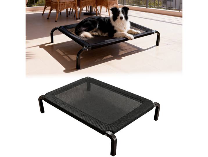 Lit surélevé pour grand chien, utilisation extérieure et domestique, nid d'été pour chien, transport facile, résistant à l'humidité, antidérapant, grand lit pour chat, durable