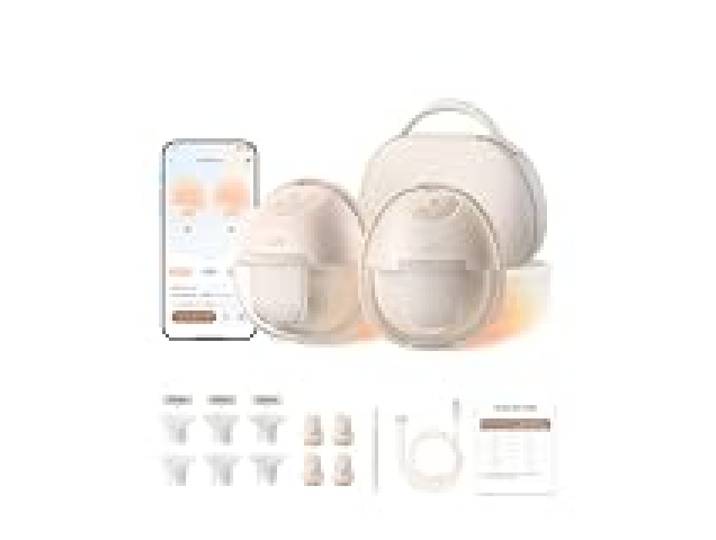 eufy S1 Pro Tire-lait portable Tire-lait electrique mains libres chauffant, coque de charge portable, rythmes intelligents, qualité hospitalière