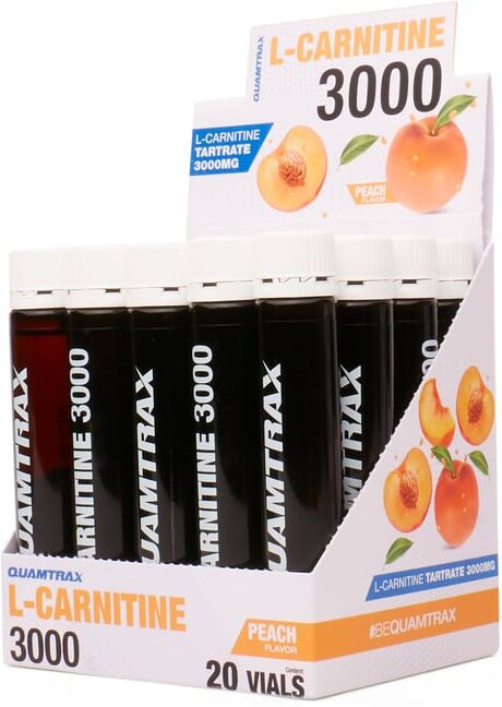 Quamtrax L-CARNITINA 3000 - 20 Ampolas de 25ml Maça