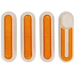 Weißer Katzenaugenreflektor mit gelbem Reflektor für Xiaomi