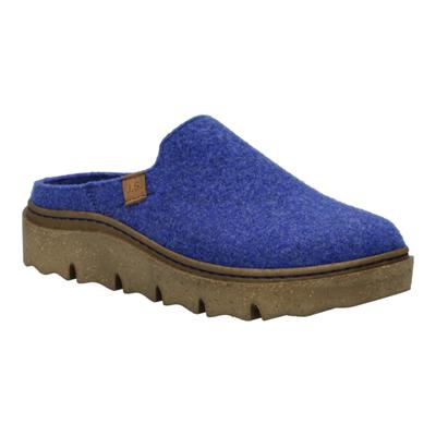 Hausschuh JOSEF SEIBEL "Carmaux 01, slate blue", Damen, Gr. 40, blau (slate blau), Obermaterial: 100% Textilmaterial TEXMAT., Schuhe Hausschuh