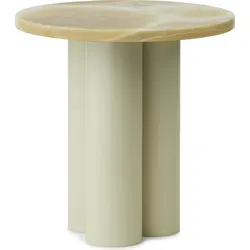Dit Onyx Honey Tischchen auf sandfarbenen Beinen