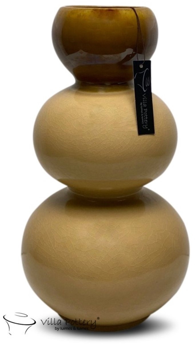 Villa Pottery Andes Duo Caramel Cream 22 x 41 cm