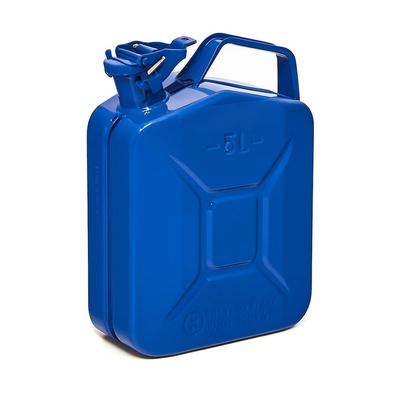BW® Kraftstoffkanister Metall Benzinkanister 5 Liter - Blau - RAL - TÜV-geprüft und UN-Zulassung - Made in Europe