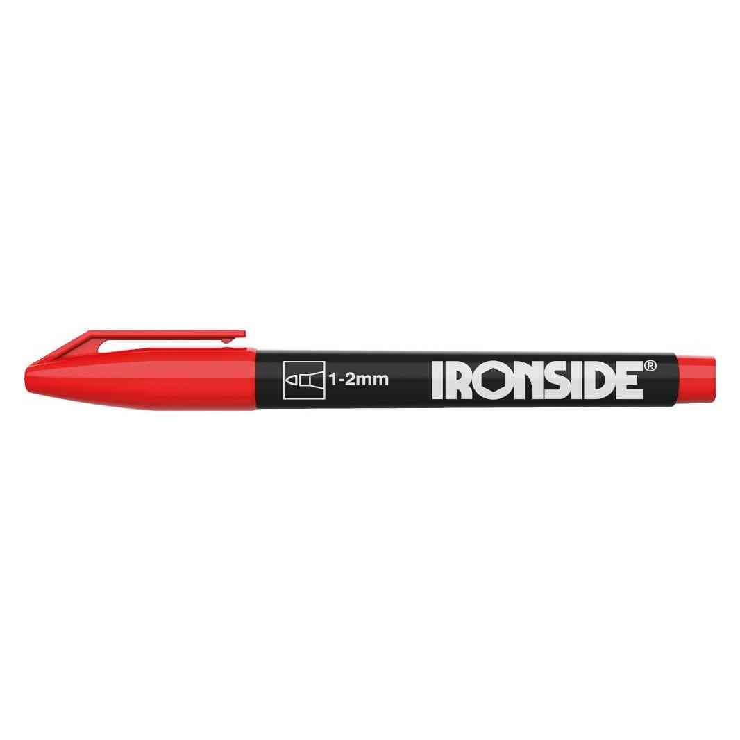 Ironside Permanent-Marker rot wasserfest 1,5 - 3 mm (102659)