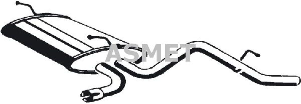 Endschalldämpfer ASMET 24.080