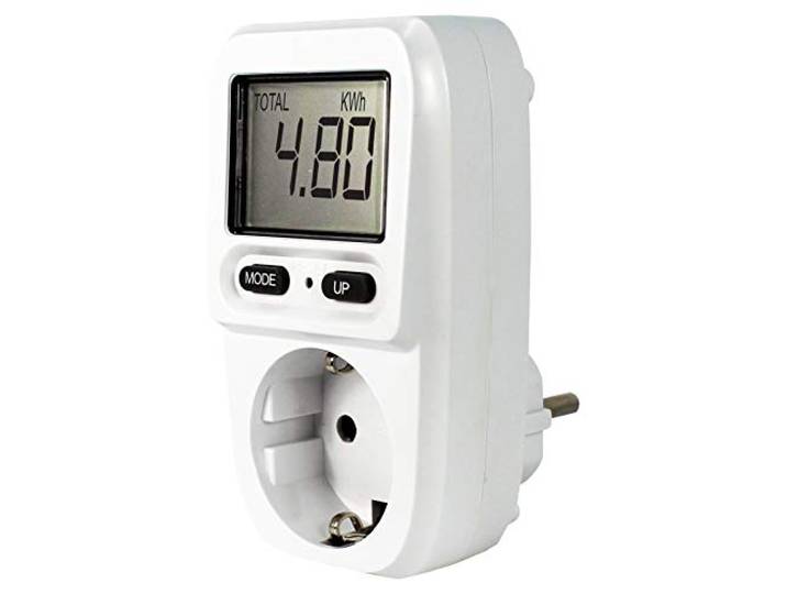 EcoSavers Energiekostenmeter Mini, stroommeter, energiemeter, compacte energiekostenmeter, stroomverbruikmeter, KWh teller, wattmeter, stroommeter