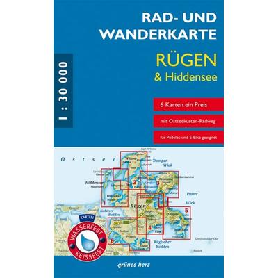 Rad- und Wanderkarten-Set Rügen & Hiddensee, Sonstige von , Grünes Herz, 978-3-86636-248-2