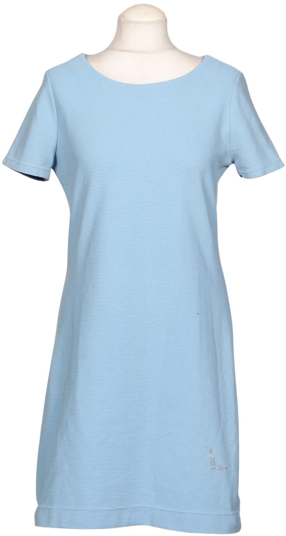 Trigema Damen Kleid, Hellblau, Gr. M, Baumwolle / Synthetik - Second Hand