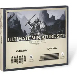 Wittmax, Künstlerfarbe + Bastelfarbe, Ultimate Game Color miniature set, Paint & Brushes (18 ml)