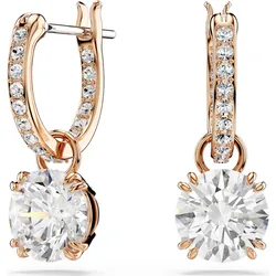 Swarovski Stilla Drop-Ohrhänger, Rundschliff, Weiß, 18K Roségoldbeschichtet 5639975