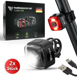 Fahrradlicht Set 30 LUX „CUBE ONE“ - oft gekauft,Zubehör