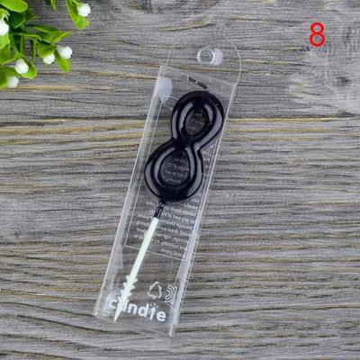 Useful Little Things Modern Black Number Cake Candles Sleek 0 To 9 Digits For Birthday Parties & Milestone Celebrations 8