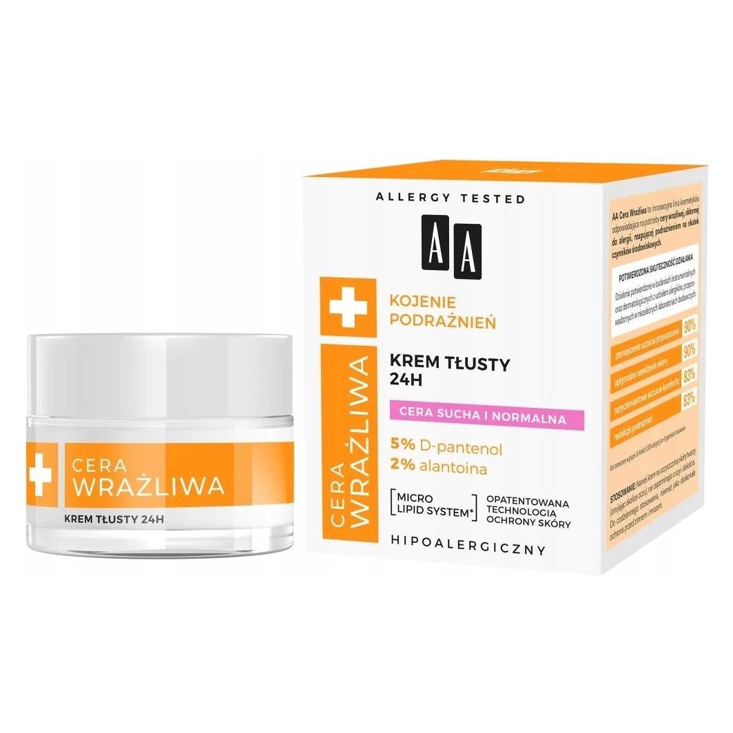 Oceanic Aa Sensitive Skin Soothing Irritations Oily Cream 24H For Dry And Normal Skin 50Ml (50 ml, 24h Creme) (5900116084190)