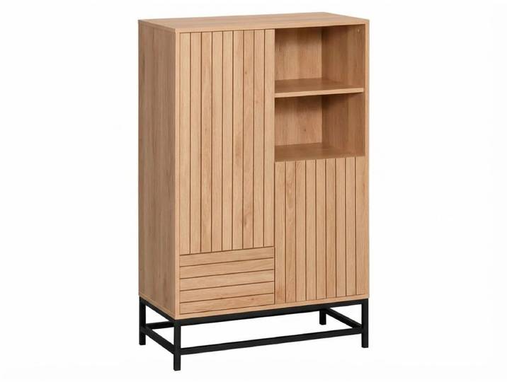 Hohe Kommode VALMOR 120x75 cm, Dekor Eiche