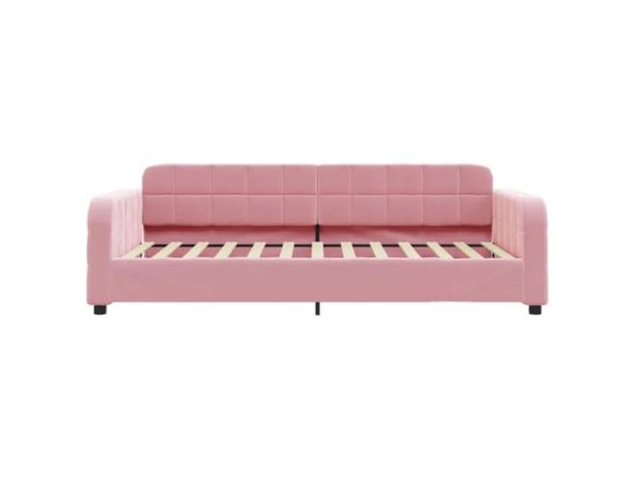KTHLBRH Ausziehbares Schlafsofa aus schwarzem Samt, 80 x 200 cm Inklusive 2 Matratzen, Gestell aus Holz und Metall, Lattenrost, modernes Design