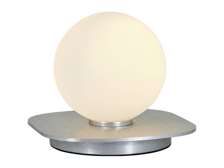 Tischlampe Lien Weiss/Silber Aluminium/Glas H 10 cm
