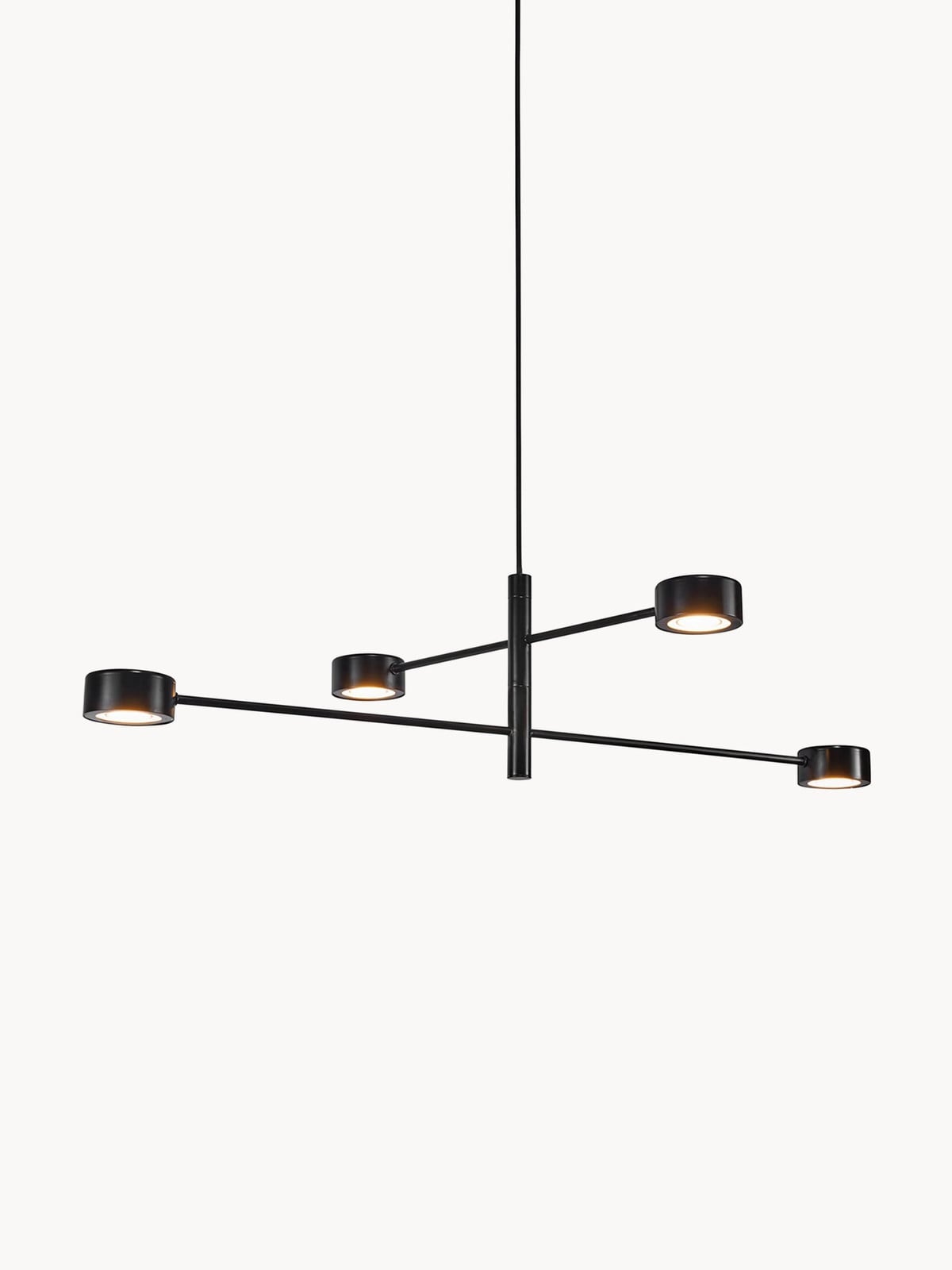 Nordlux Clyde Dimbare LED Hanglamp Zwart Metaal
