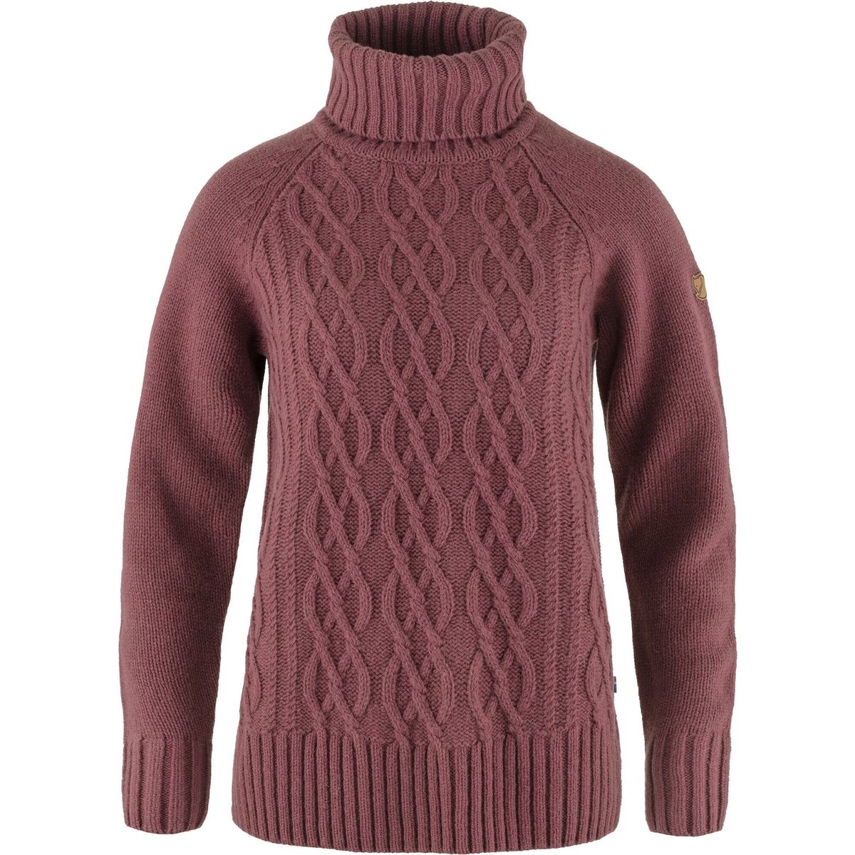 Fjällräven övik Cable Knit Roller Neck W mesa purple (410) M F84793-410-M