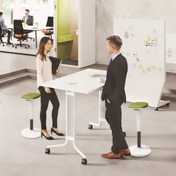 Büro Hochtisch König Neurath klappbar auf Rollen