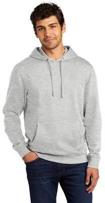 District DT6100 V.I.T. Fleece Hoodie in Light Heather Grey size 4XL   Cotton/Polyester Blend