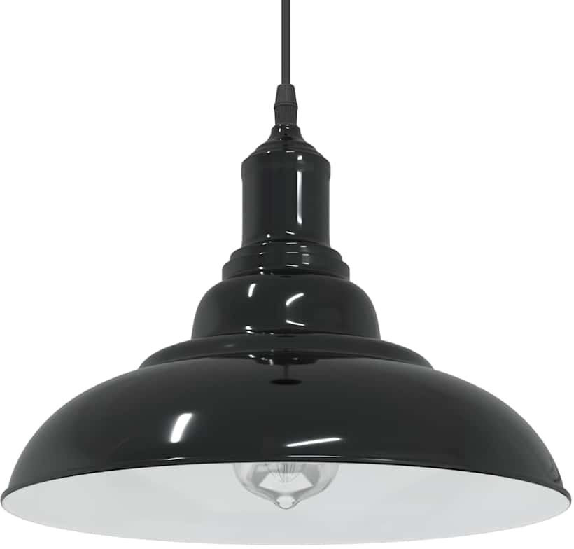ClassicLiving Adalinne 1 - Light Gloss Orange Pendant Gloss Black