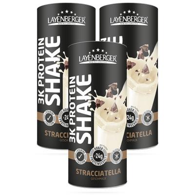 3x Layenberger 3K Protein-Shake, Stracciatella 3x360 g Pulver